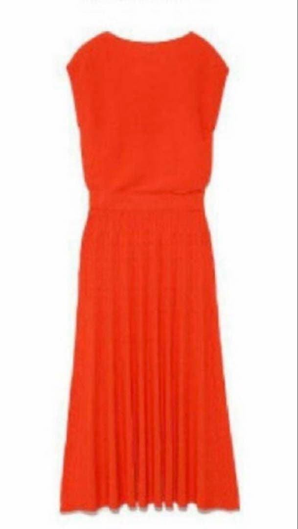 美品CELFORD セルフォード ドット柄ジャガードニットワンピース