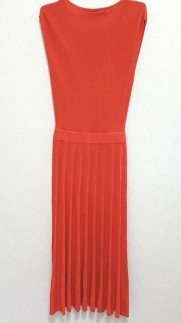 美品CELFORD セルフォード ドット柄ジャガードニットワンピース