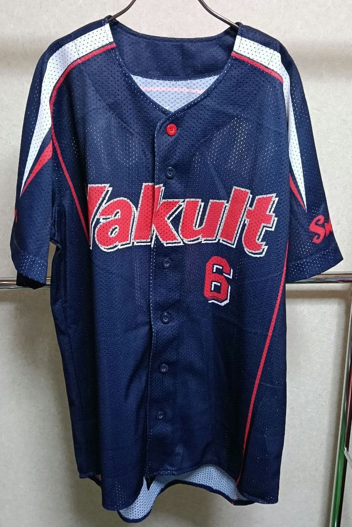 ZETT製 ヤクルトスワローズ 宮本慎也選手 ビジターユニフォーム フリーサイズ