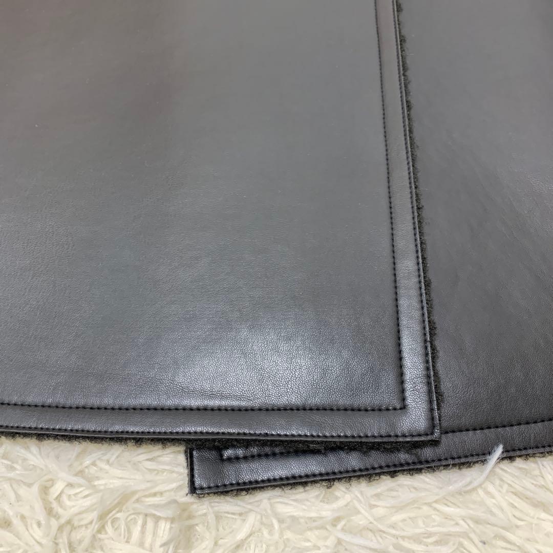 24AW　ジャーナルスタンダードレリューム　リバーシブルフェイクレザーコート　黒