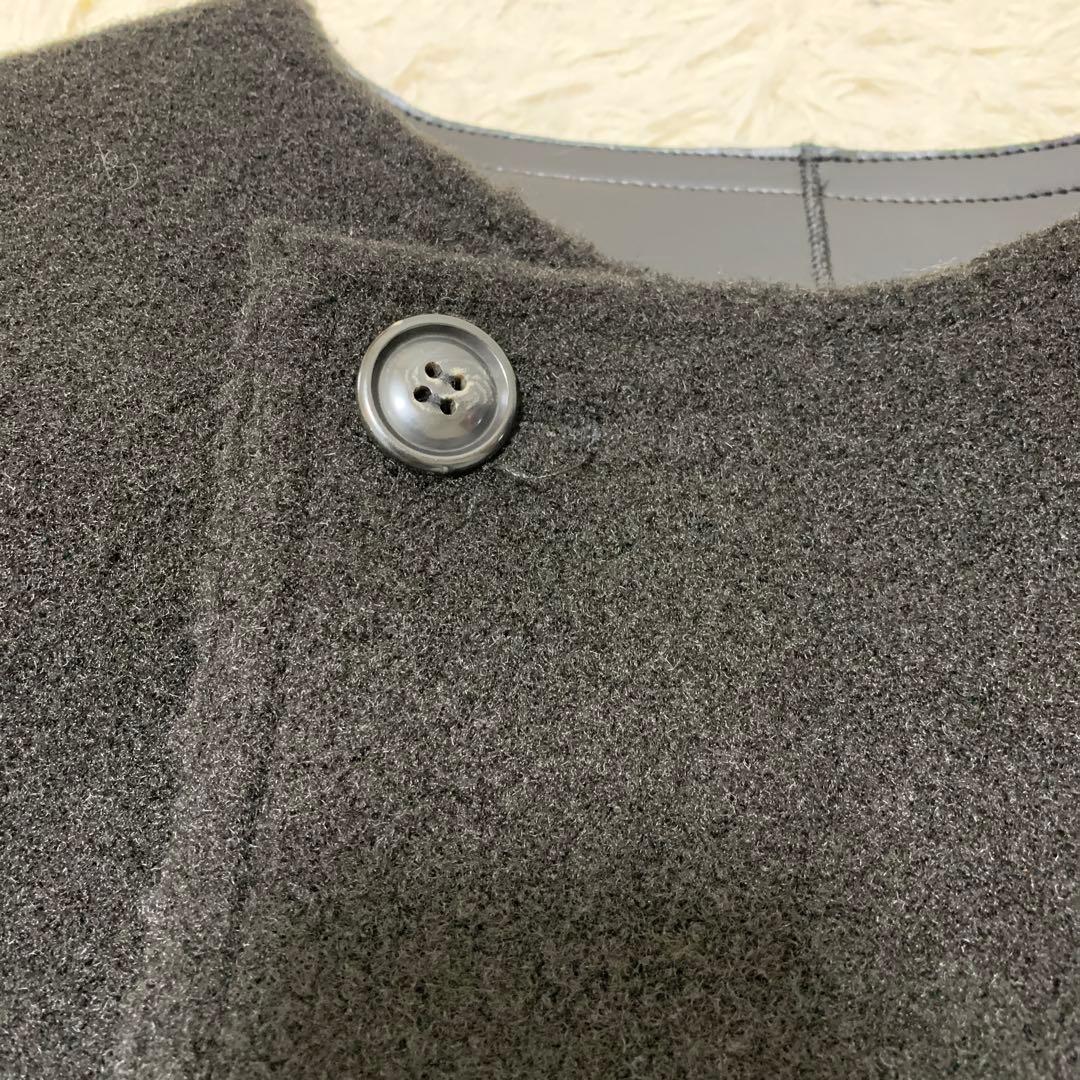 24AW　ジャーナルスタンダードレリューム　リバーシブルフェイクレザーコート　黒