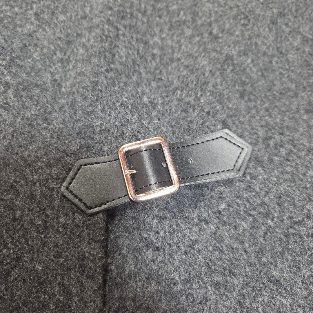 [極美品]Heve モモンガリバーポンチョ FREESIZE チャコールグレー