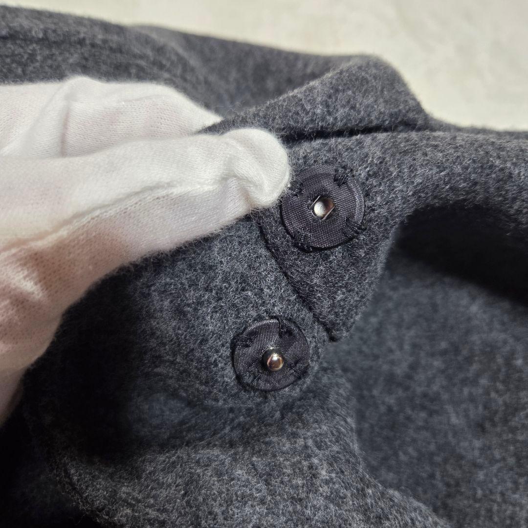 [極美品]Heve モモンガリバーポンチョ FREESIZE チャコールグレー