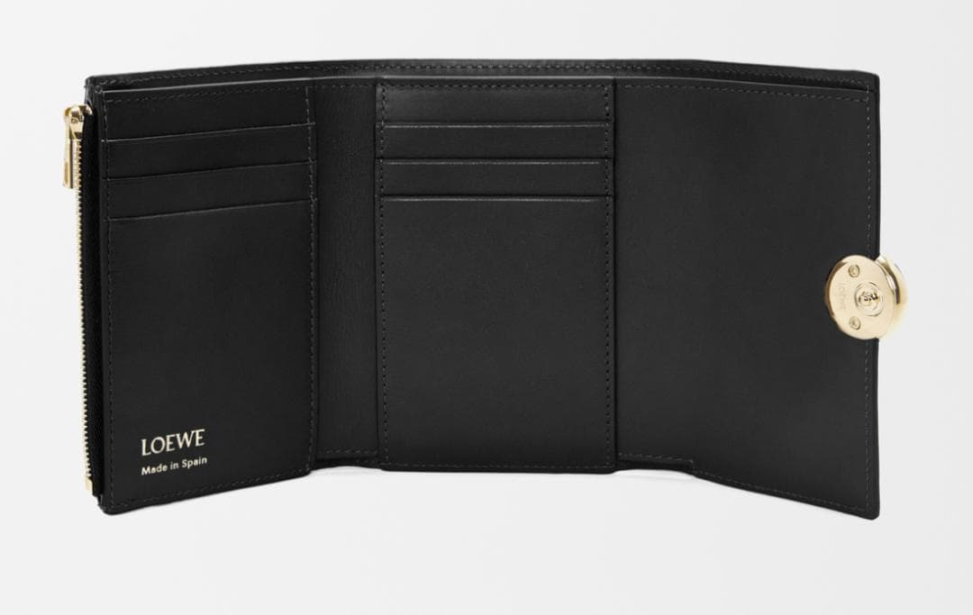 【未使用品】LOEWE ロエベ ペブル バーティカル ウォレット スモール