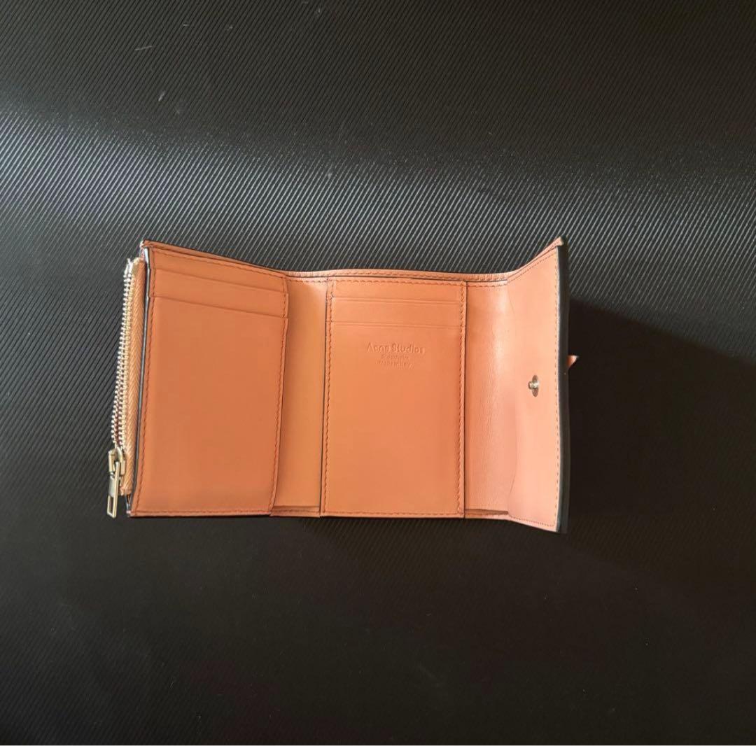 Acne Studios ピンク 三つ折り財布