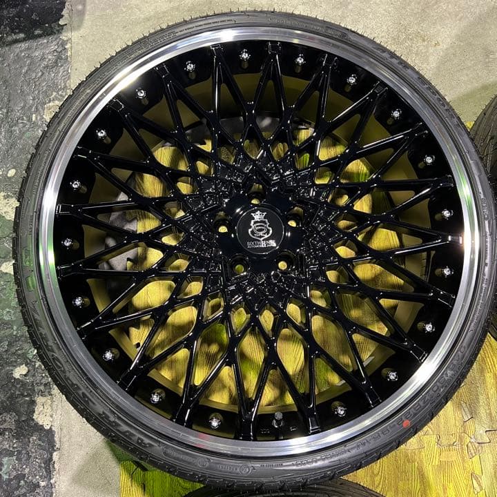 22インチ 30アルファードJM-20 アルミホイール タイヤ4本セット 458