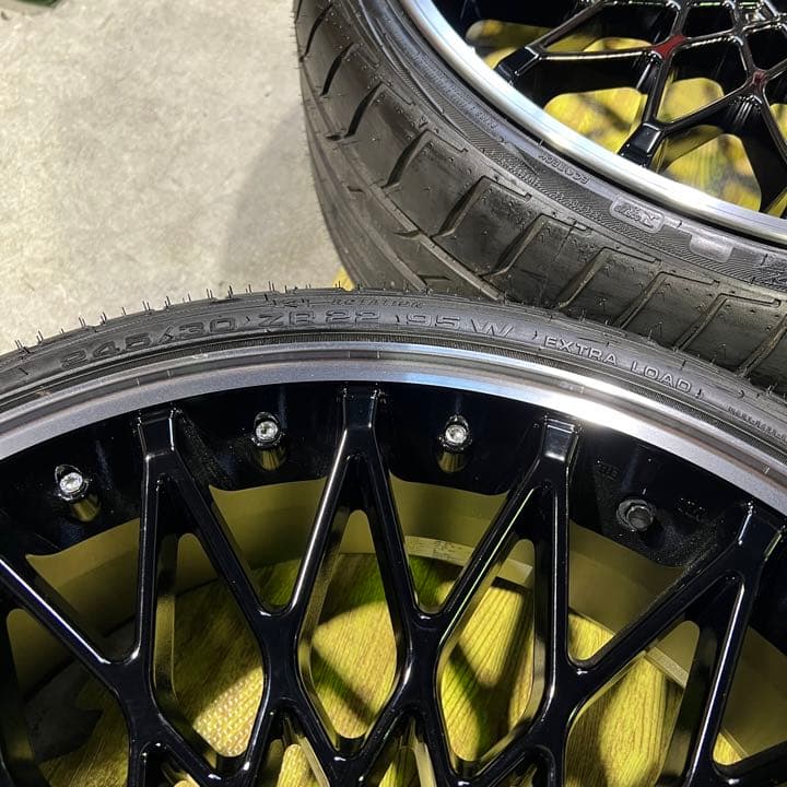 22インチ 30アルファードJM-20 アルミホイール タイヤ4本セット 458