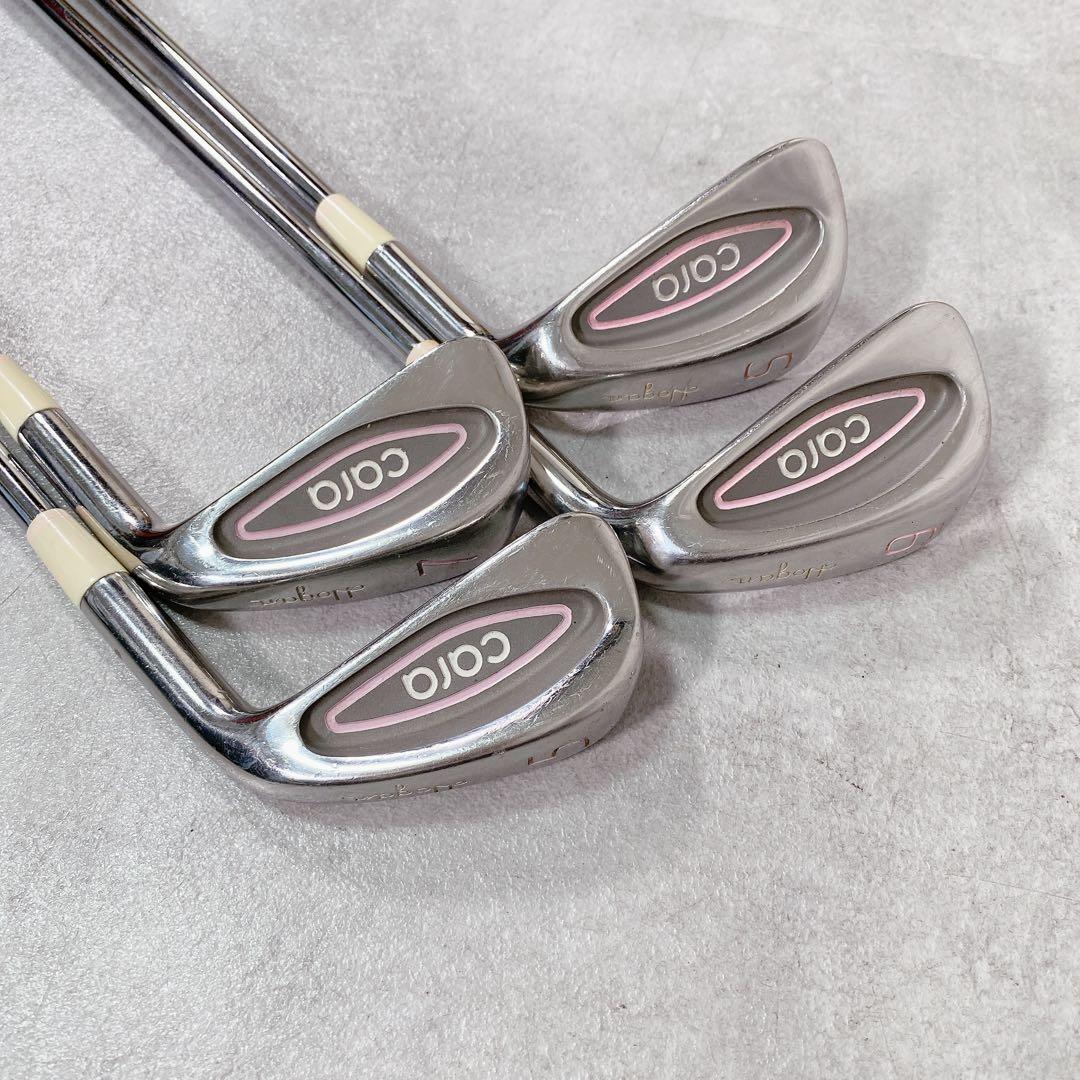 V897 ゴルフクラブ レディース セット 格安 赤 パーシモン 練習 女子