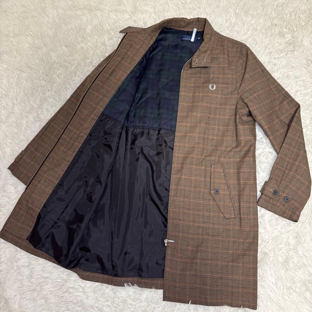 ☆FRED PERRY チェック柄 ハリントンジャケット 裏地タータン 英国調☆
