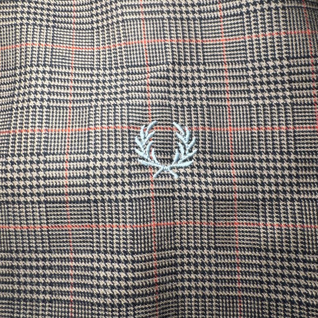 ☆FRED PERRY チェック柄 ハリントンジャケット 裏地タータン 英国調☆