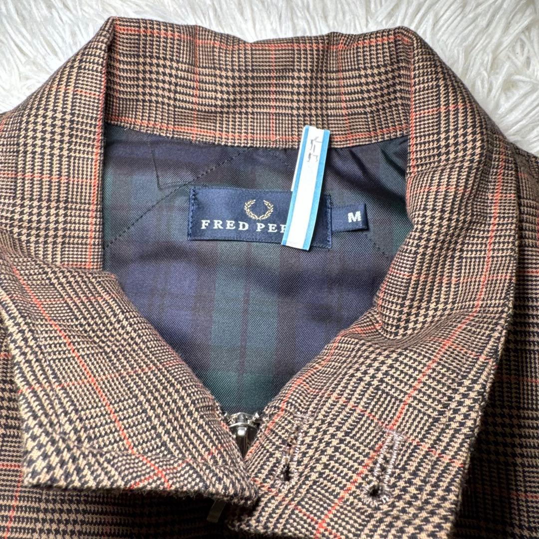 ☆FRED PERRY チェック柄 ハリントンジャケット 裏地タータン 英国調☆