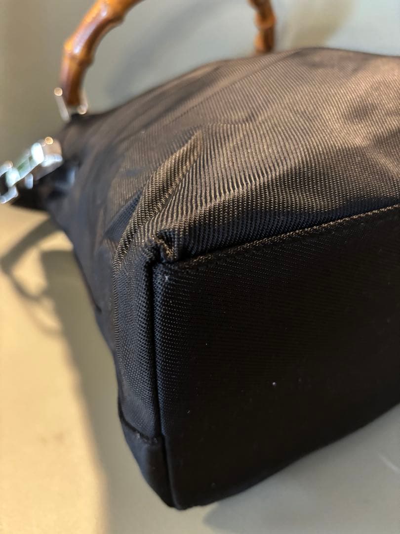 GUCCI 2WAY BAMBOO バンブー ショルダーバッグ ナイロン