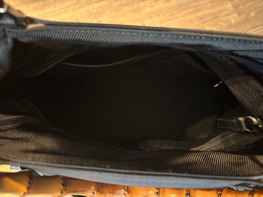 GUCCI 2WAY BAMBOO バンブー ショルダーバッグ ナイロン