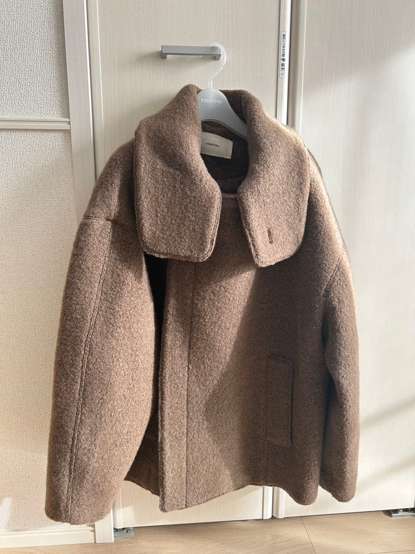 TODAYFUL スタンドカラーブークレジャケット　36