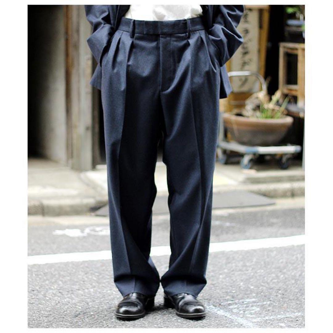 A.PRESSE ウールカシミヤ スラックス セットアップ可能 アプレッセ