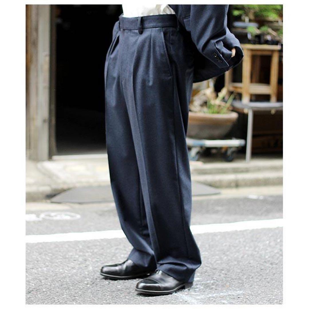 A.PRESSE ウールカシミヤ スラックス セットアップ可能 アプレッセ