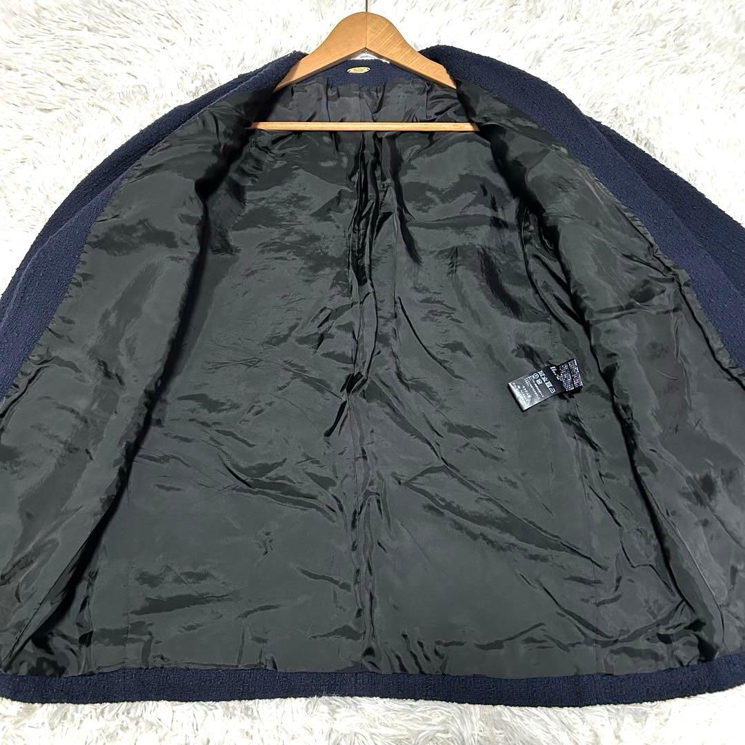 【美品】Deuxieme Classe chain ツイード ジャケット　紺