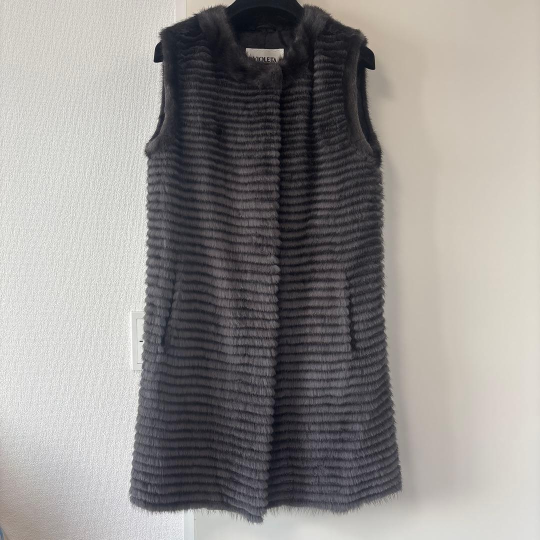 riko！近年デザイン コペンハーゲン ミンク ロングジレ ベスト