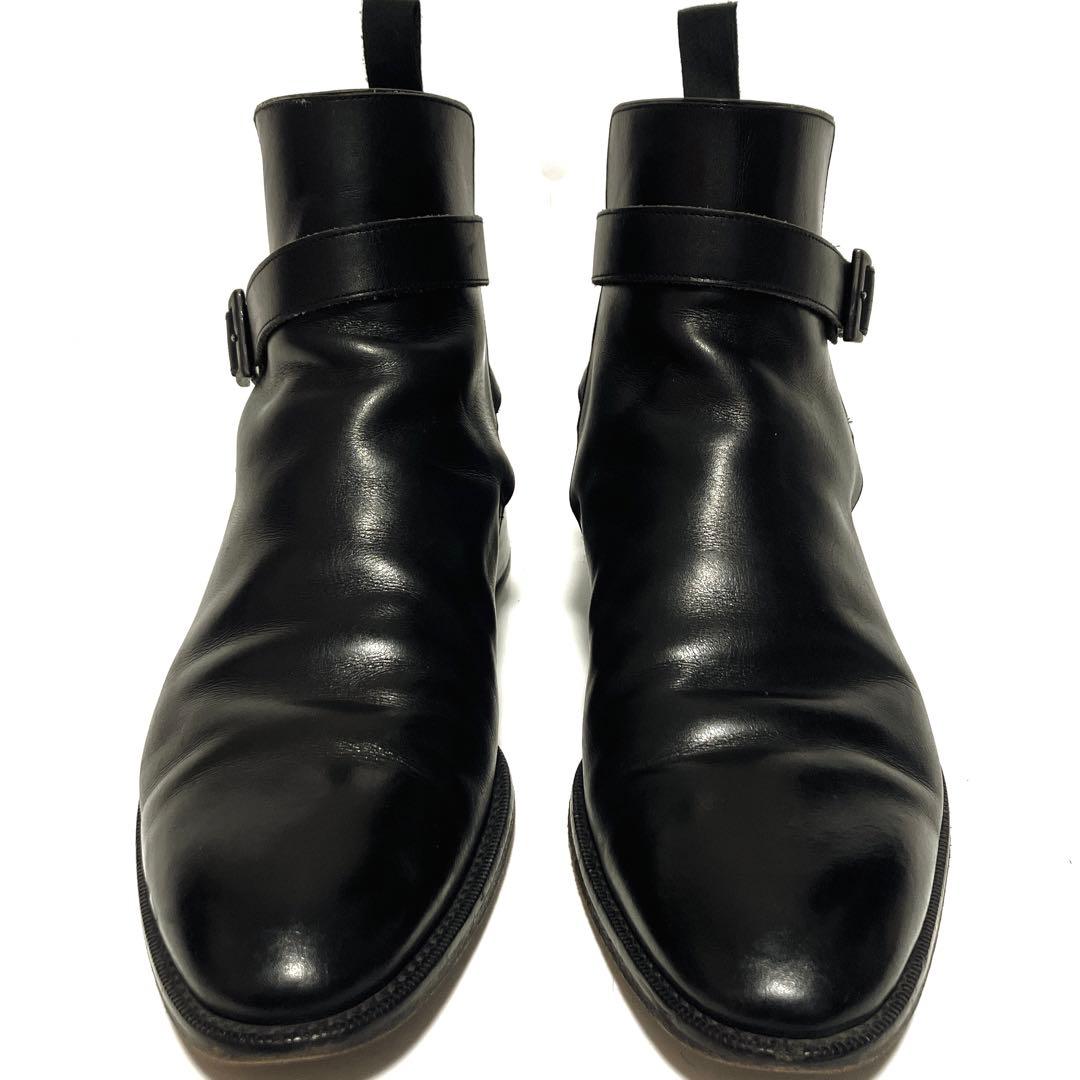 あ*ぇ様 BURBERRY バーバリー　ブラック ジョッパーブーツ　アンクルスト