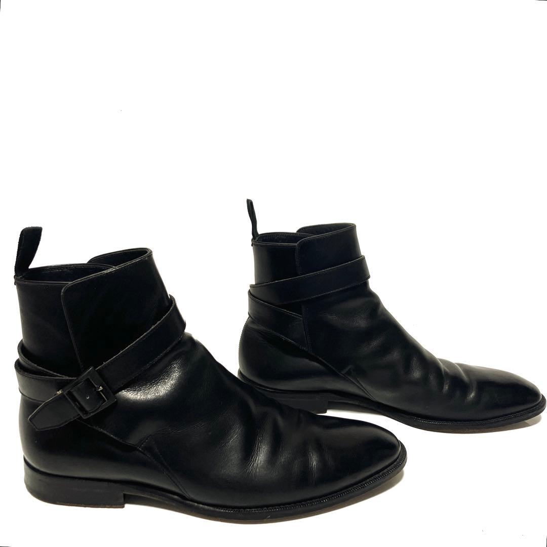 あ*ぇ様 BURBERRY バーバリー　ブラック ジョッパーブーツ　アンクルスト