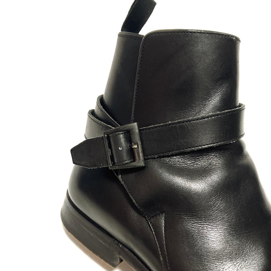 あ*ぇ様 BURBERRY バーバリー　ブラック ジョッパーブーツ　アンクルスト