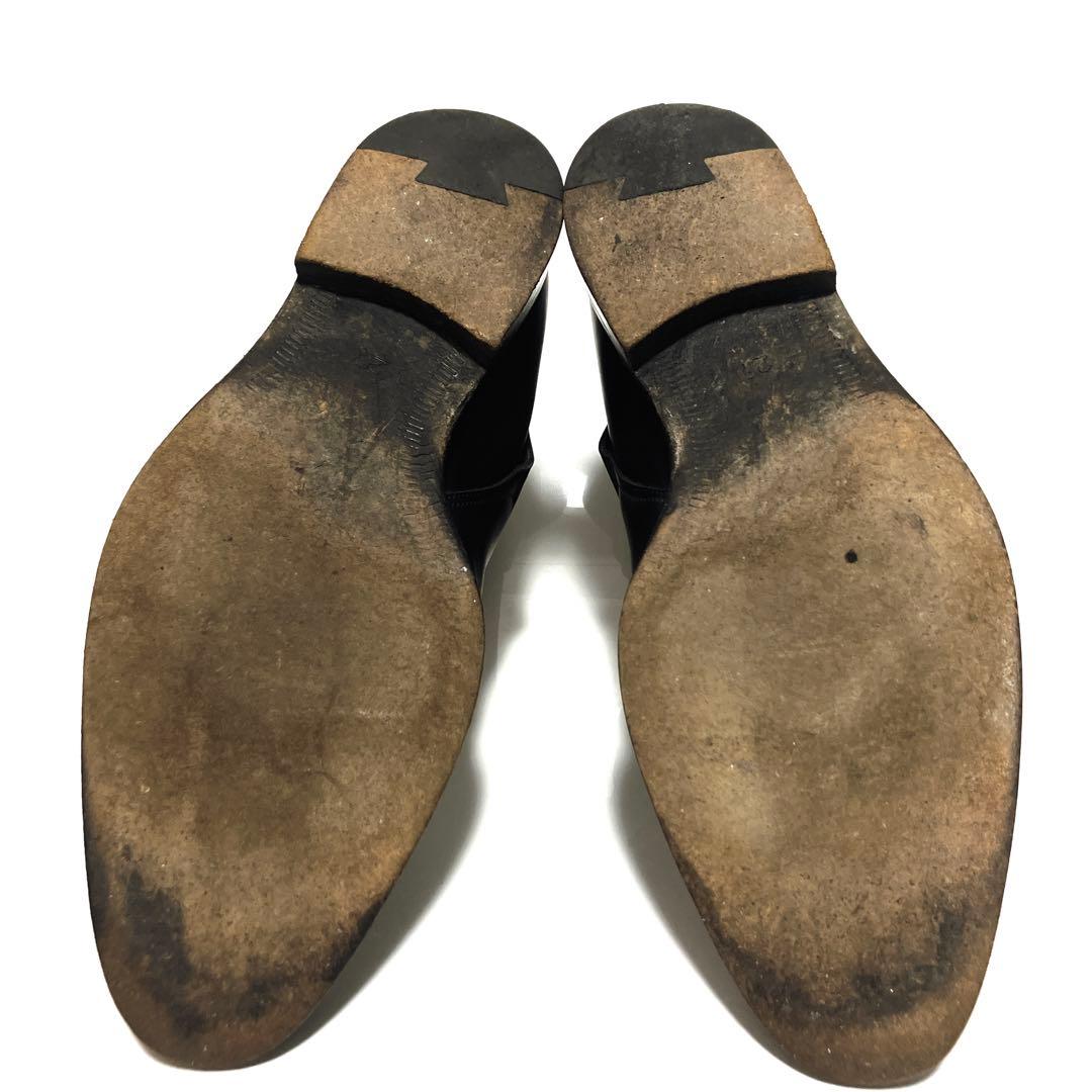 あ*ぇ様 BURBERRY バーバリー　ブラック ジョッパーブーツ　アンクルスト