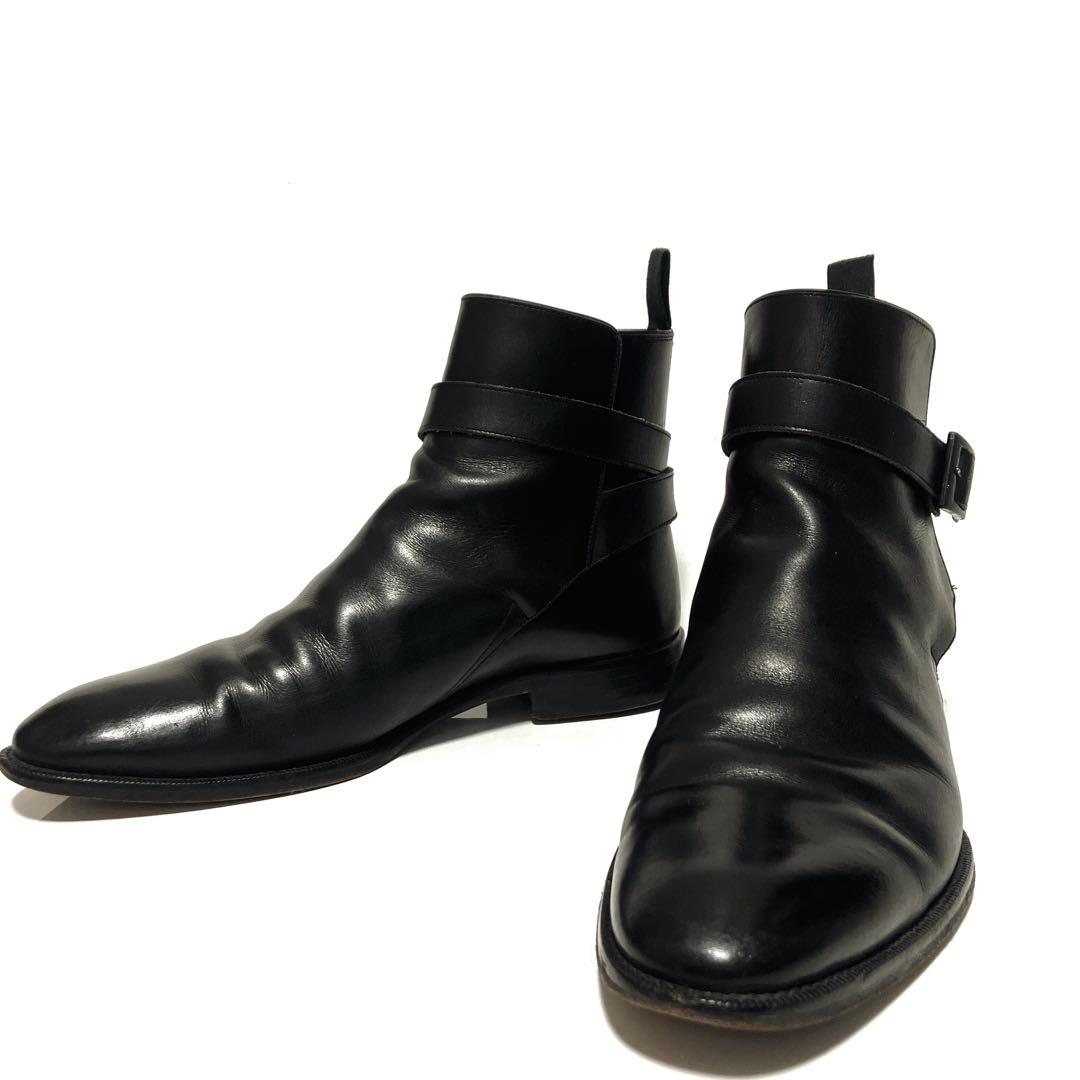 あ*ぇ様 BURBERRY バーバリー　ブラック ジョッパーブーツ　アンクルスト