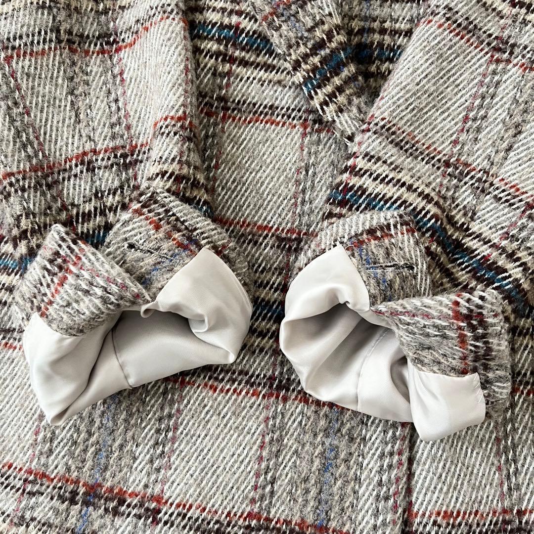 美品♪スピックアンドスパン　イタリア製生地　チェスターコート　ウール　ゆったりS