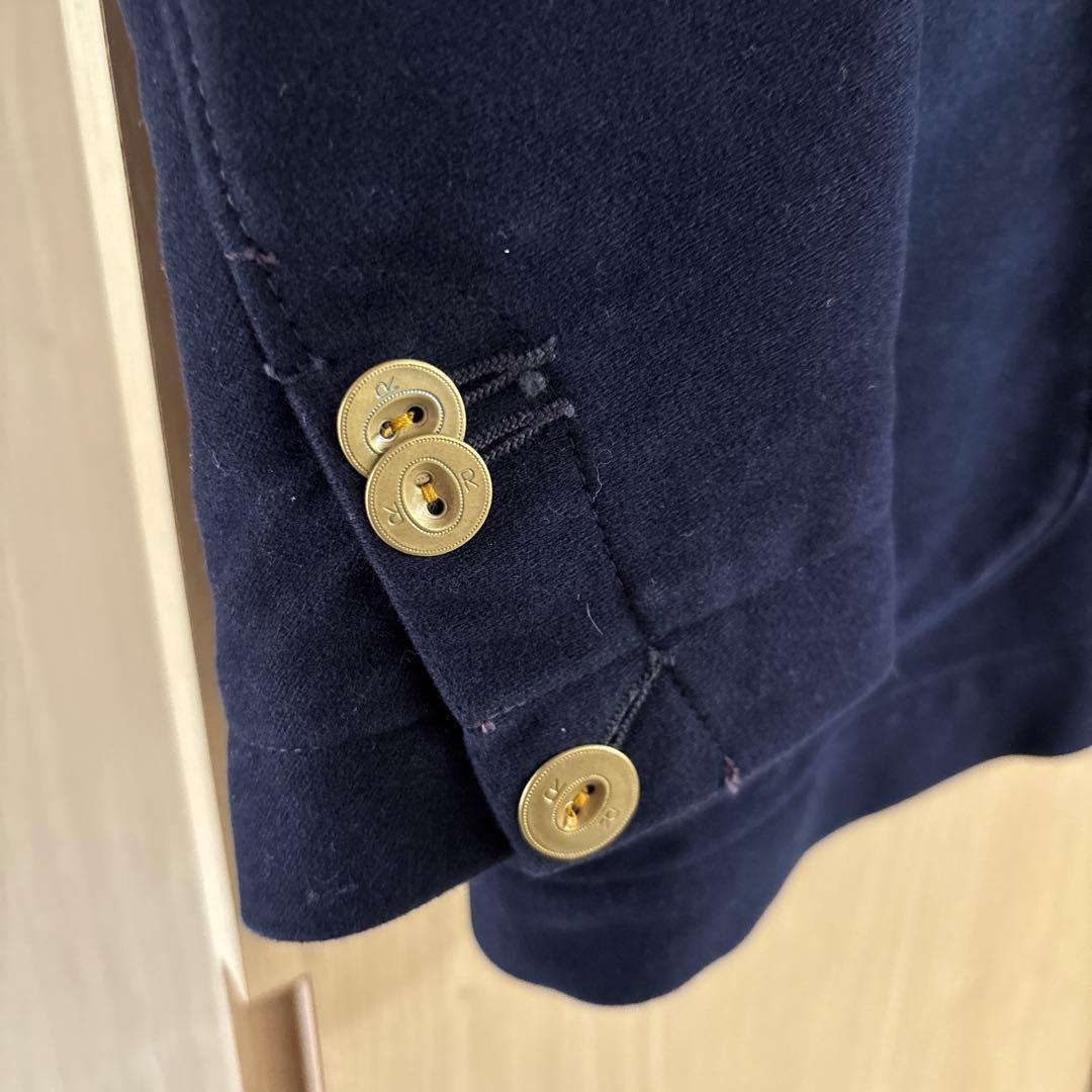 ネイビー テーラードジャケット ゴールドボタン