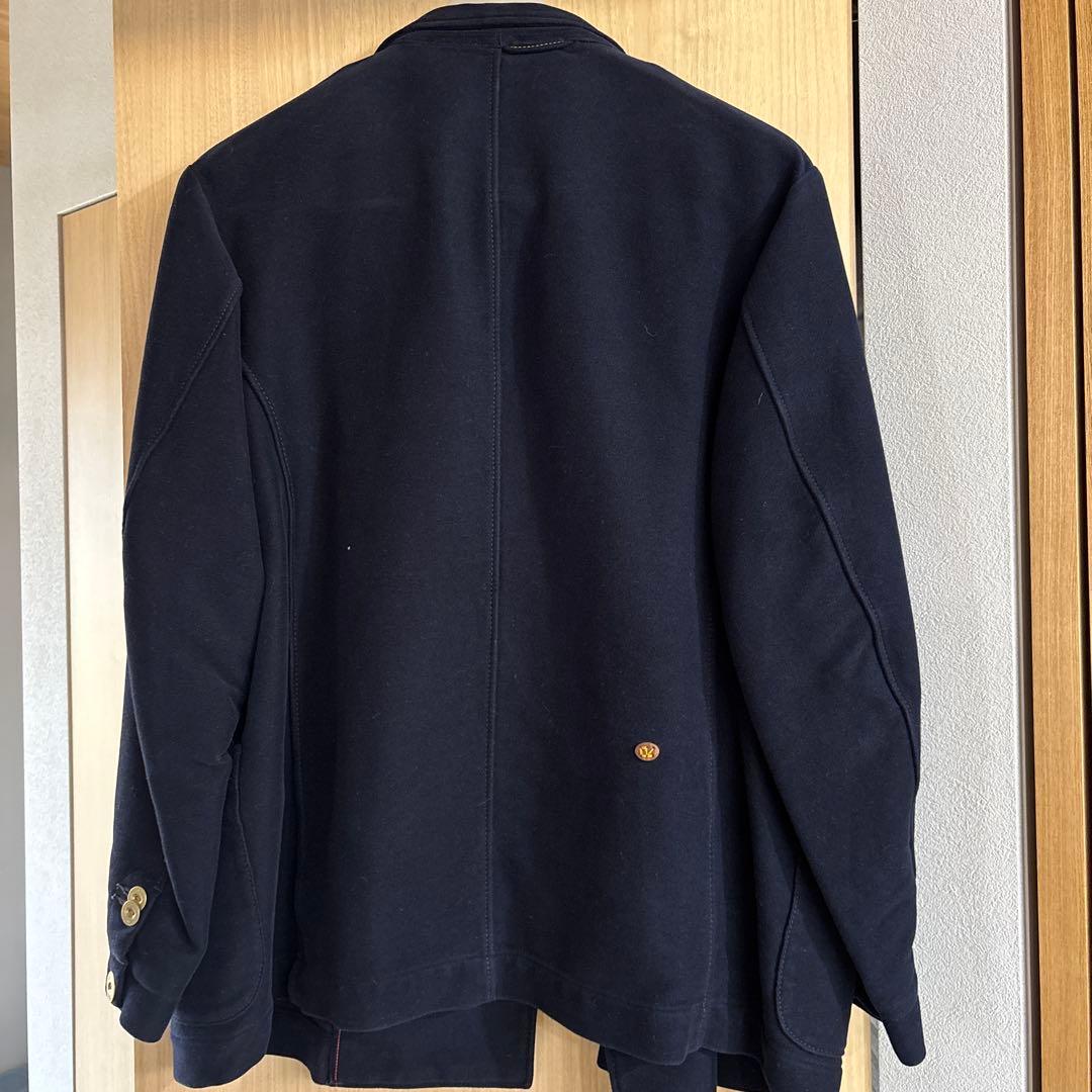 ネイビー テーラードジャケット ゴールドボタン