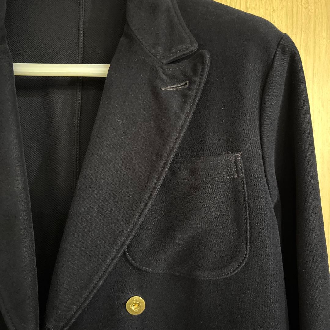 ネイビー テーラードジャケット ゴールドボタン