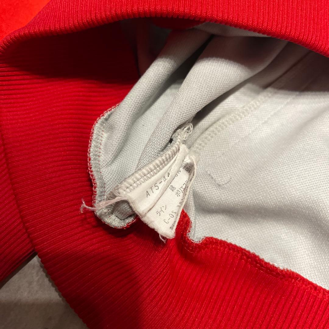 貴重 6号 80s adidas西ドイツ デサント製 ジャージ グレー 別注