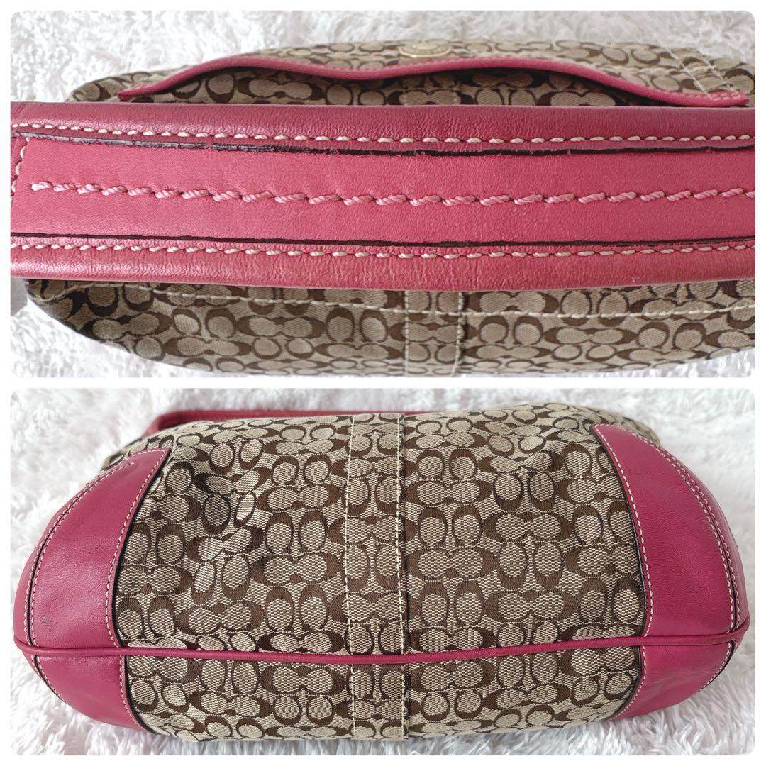 バッグ COACH One Shoulder Bag Hobo Elgo Pink