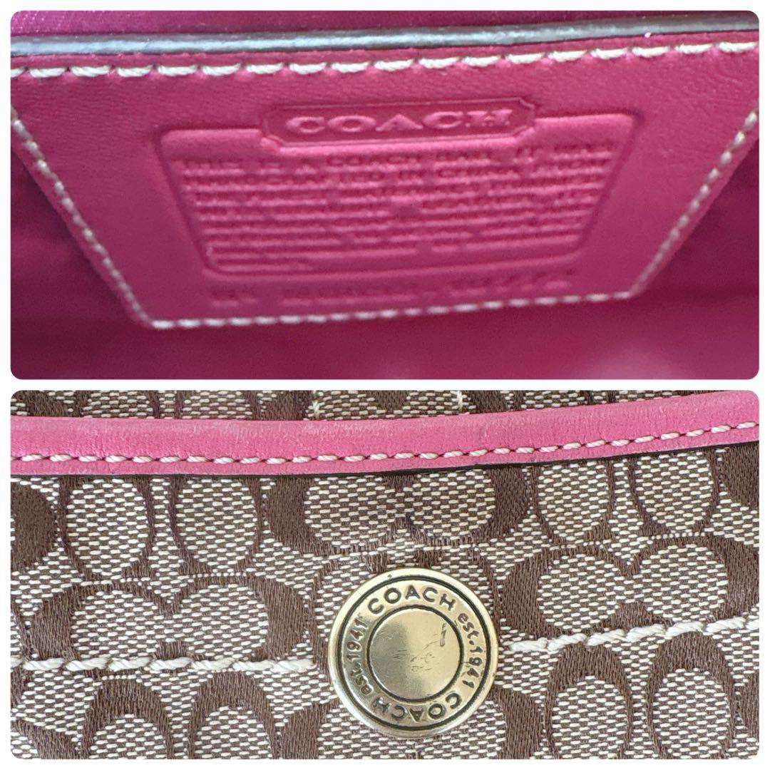 バッグ COACH One Shoulder Bag Hobo Elgo Pink