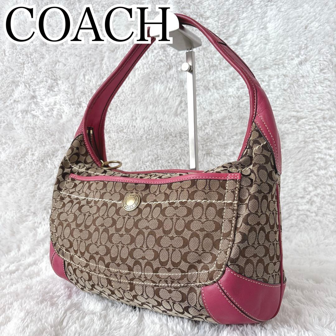 バッグ COACH One Shoulder Bag Hobo Elgo Pink