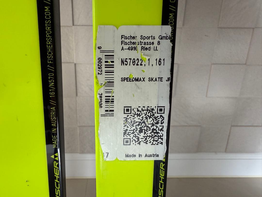 フィッシャー　スピードマックス　ジュニア　161㎝　クロスカントリースキー