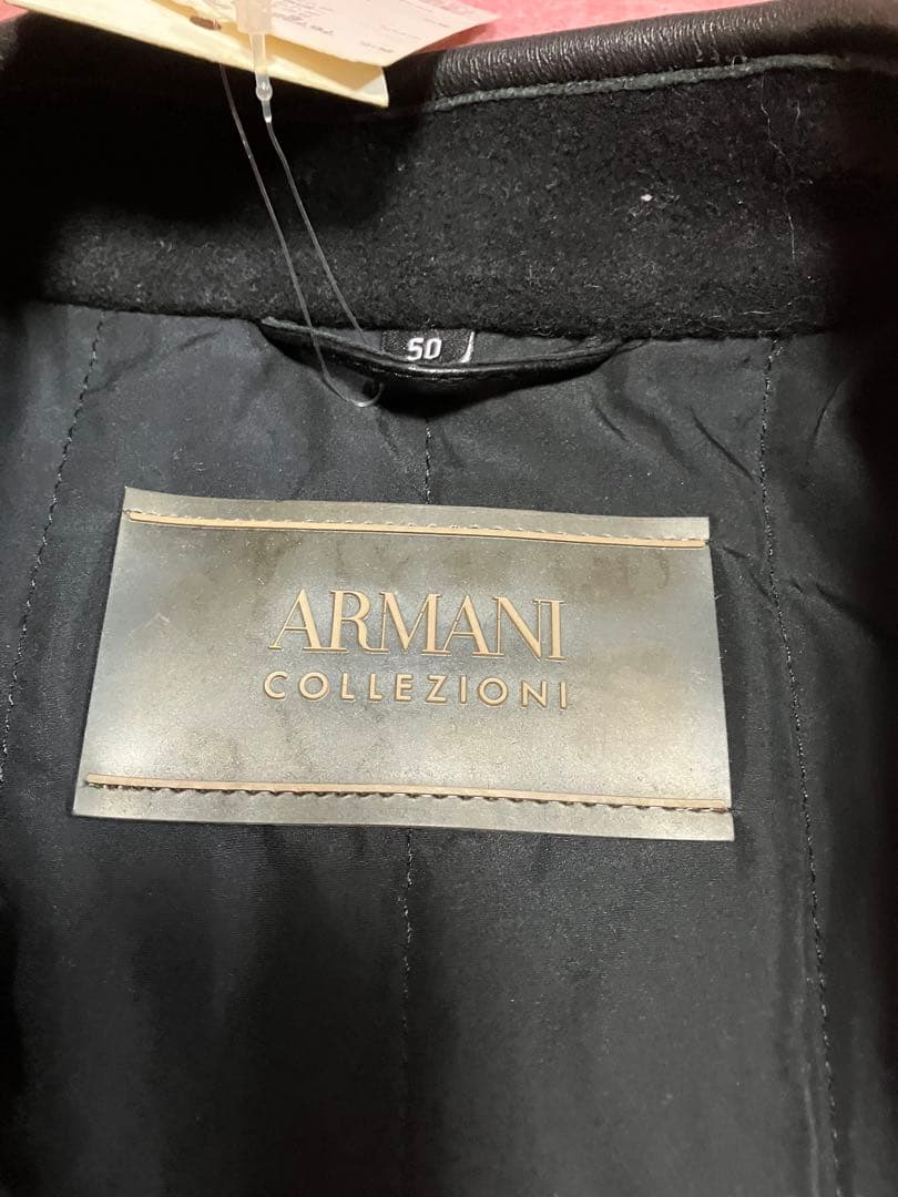 [新品未使用]ARMANI COLLEZIONI ブラック ジャケット 50