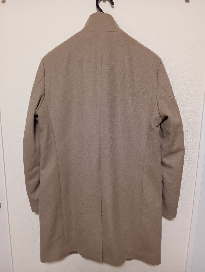 美品　TAKEO KIKUCHI　ウールカシミヤブレンド　スタンドカラー コート