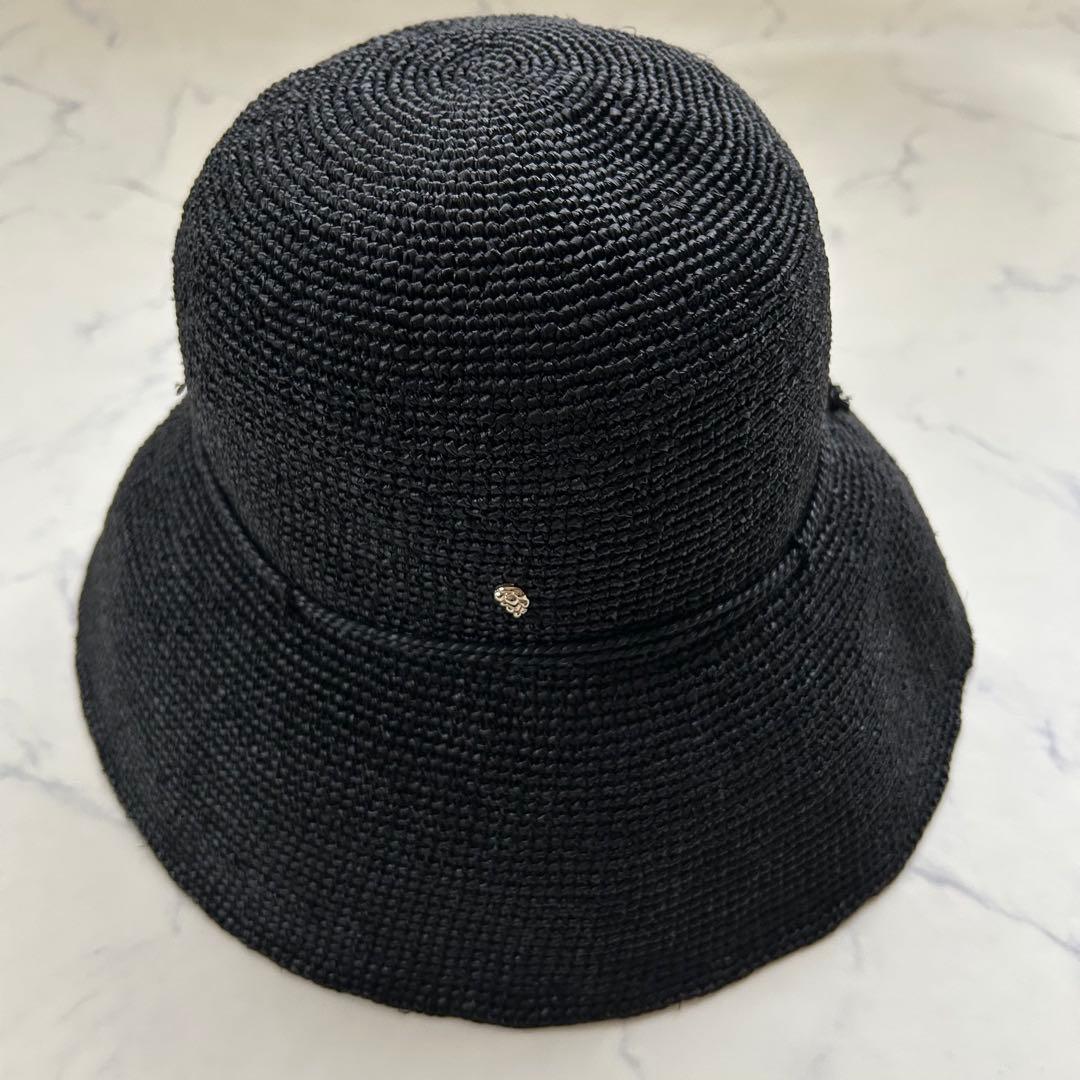 美品 ヘレンカミンスキー 麦わら帽子 ストローハット つば約10cm