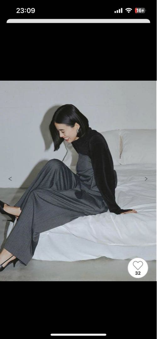 MIESROHE ミースロエ タックデザインマルチwayオールインワン グレー