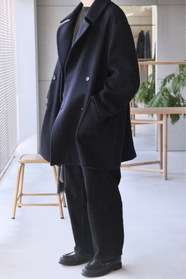 カベル ウールモッサポロコート