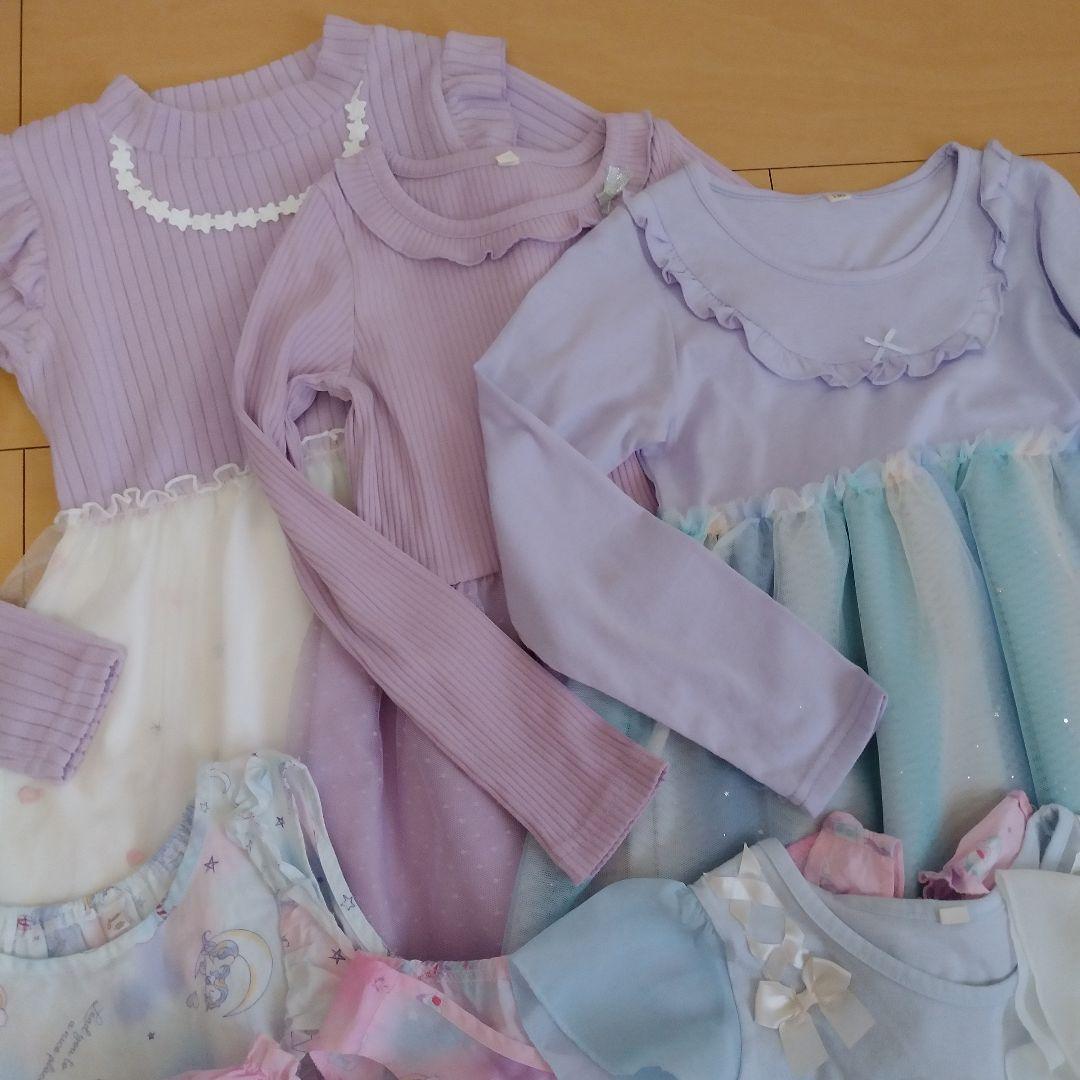 120～130　新品入り全部おまとめ☆ユニコーン・レインボー・パープル系女の子
