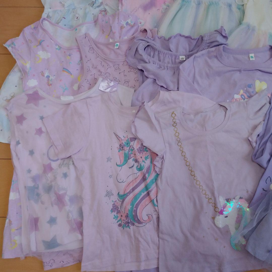 120～130　新品入り全部おまとめ☆ユニコーン・レインボー・パープル系女の子