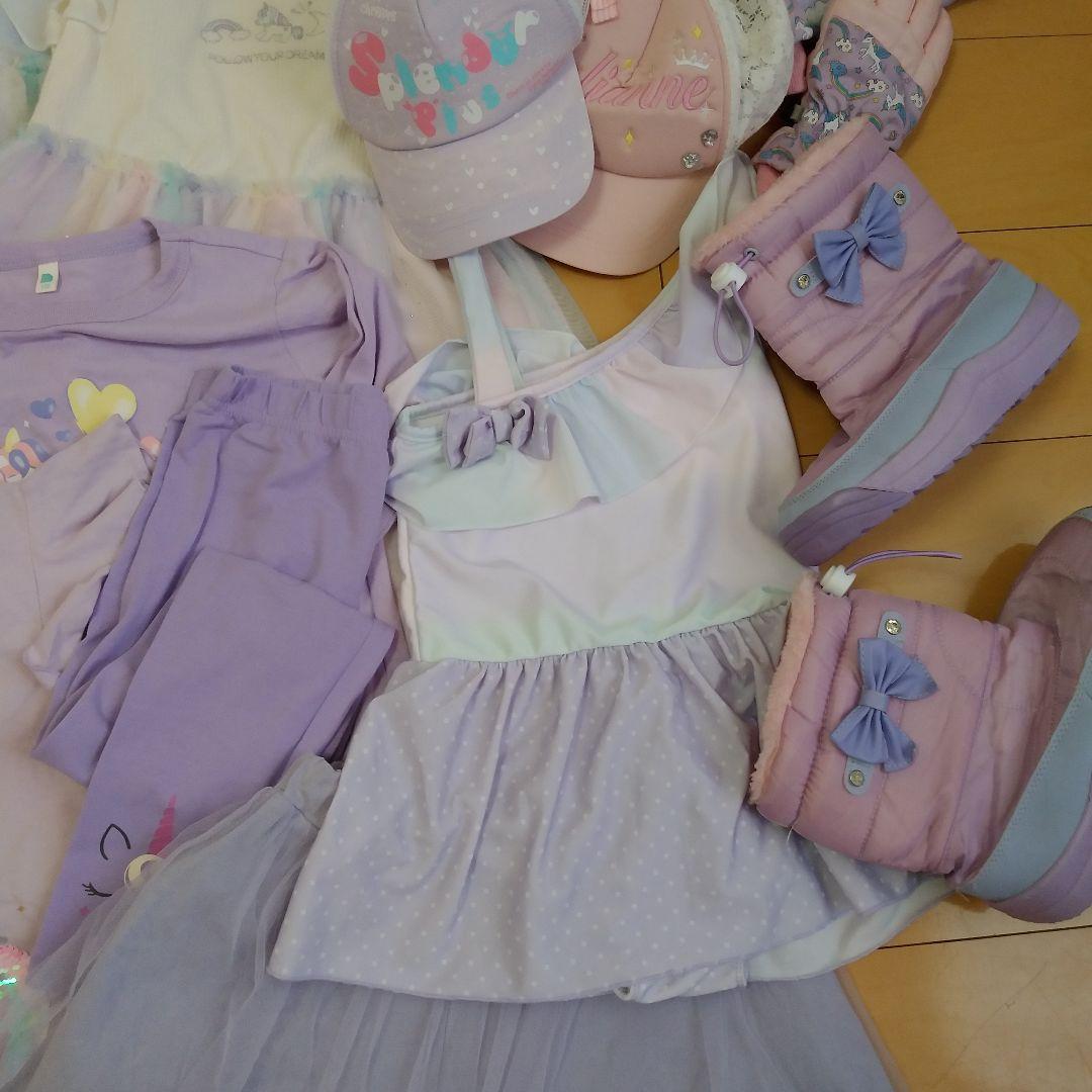 120～130　新品入り全部おまとめ☆ユニコーン・レインボー・パープル系女の子