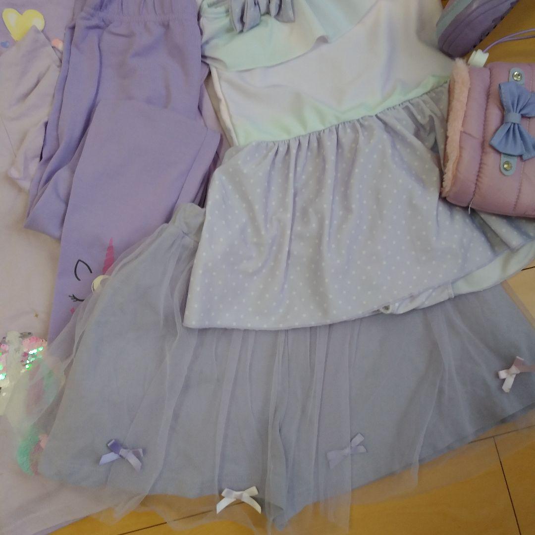 120～130　新品入り全部おまとめ☆ユニコーン・レインボー・パープル系女の子