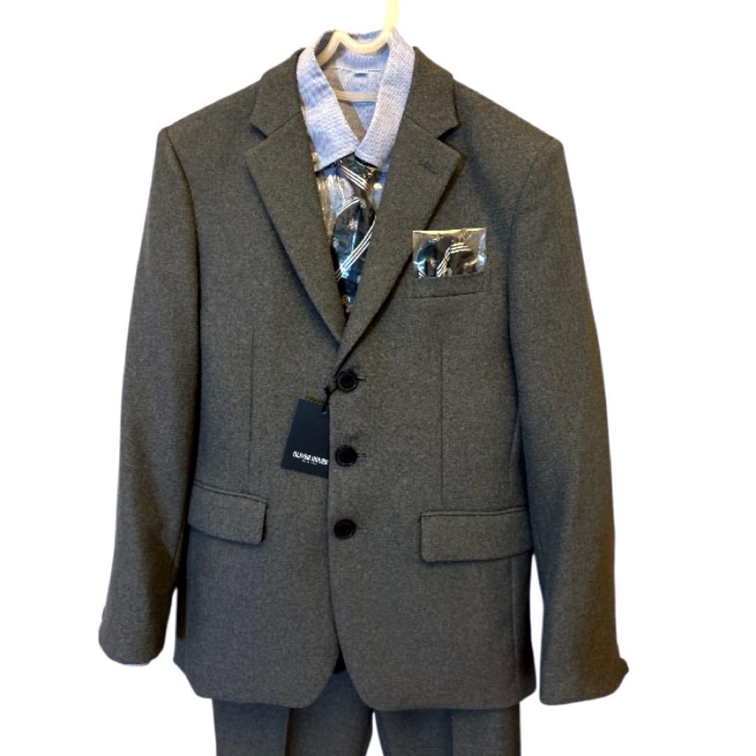 【新品】オリバーハウス 男の子 スーツ5点セット 卒業式 フォーマルスーツ160