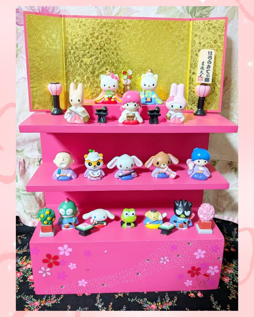 吉徳 はろーきてぃ雛 サンリオ 3段雛飾り ひな祭り