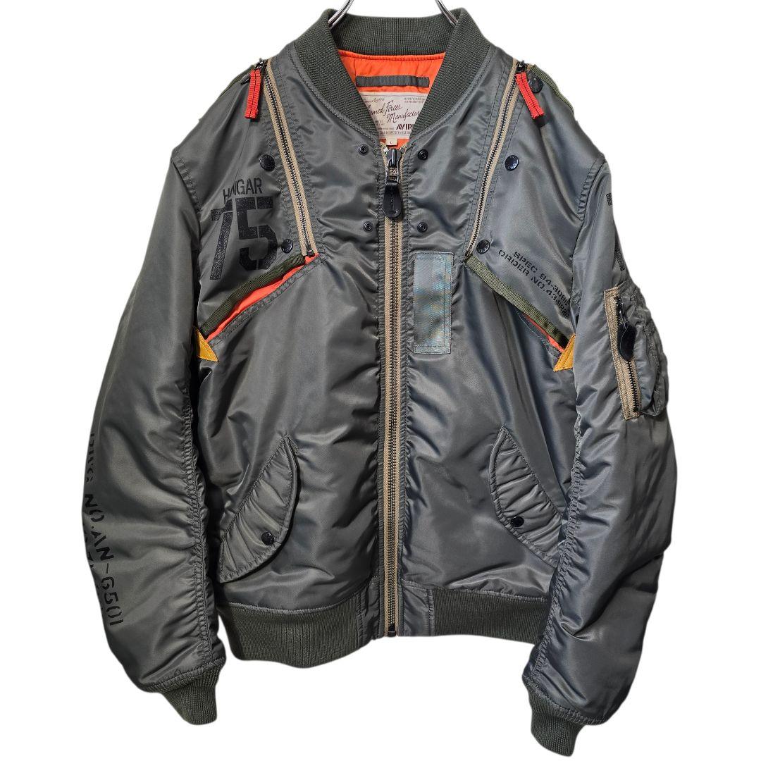 AVIREX MA-1 REMODEL MARK2 Y2K N-3B L タグ付