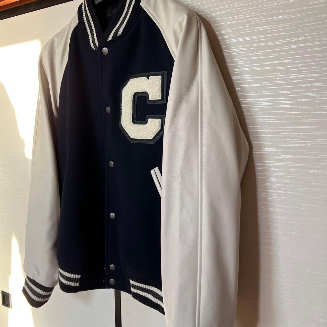 COACH スタジャン 値下げ！サイズL ネイビー/ホワイト　新品未使用タグ付き