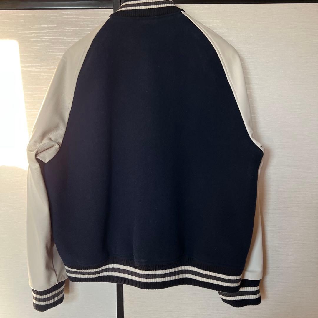 COACH スタジャン 値下げ！サイズL ネイビー/ホワイト　新品未使用タグ付き